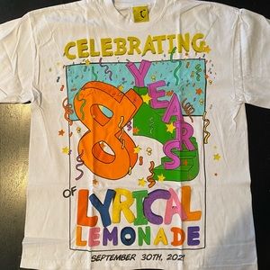 Lyrical Lemonade 8 Year Anniversary Tee Brand New